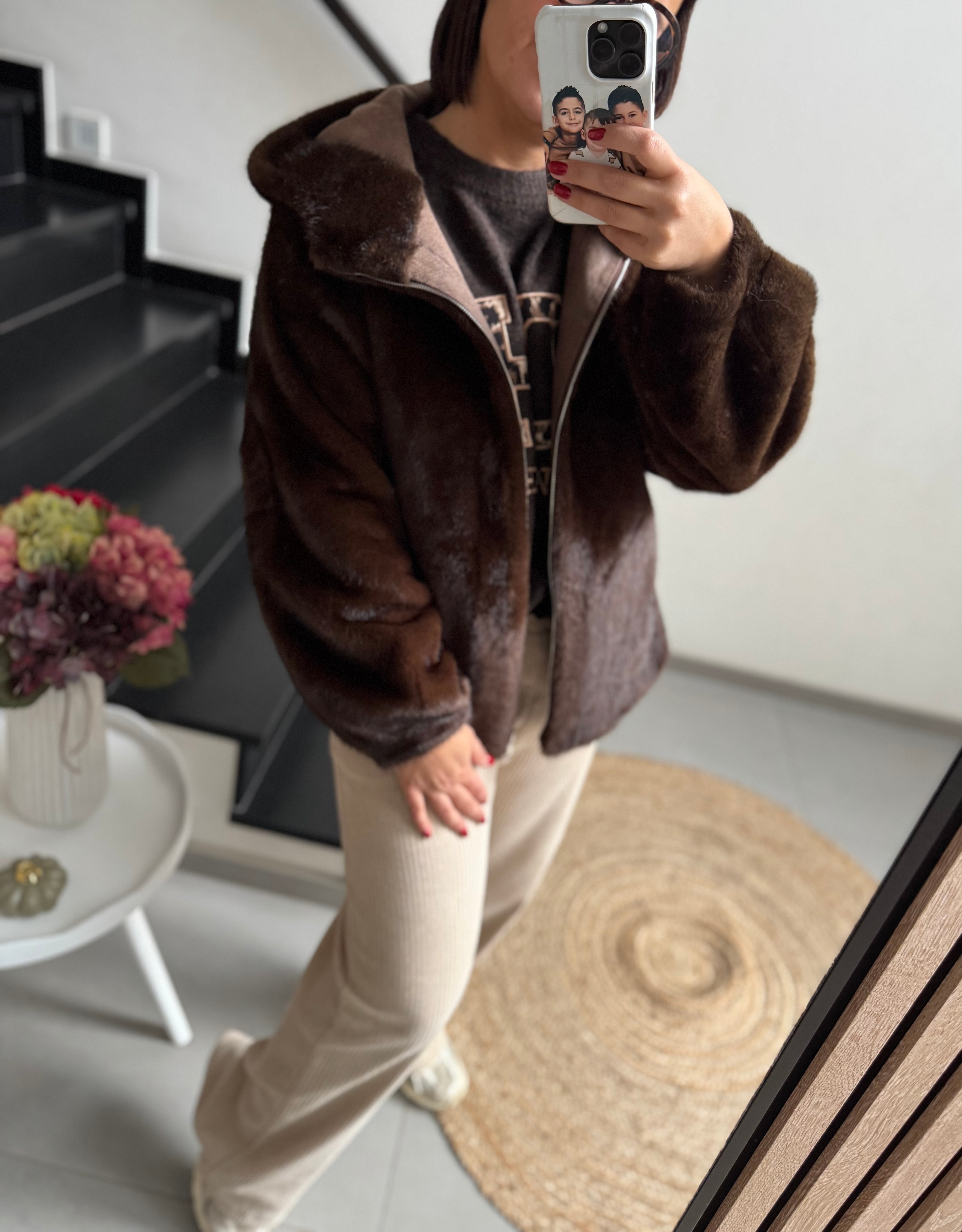 Veste Doudou chocolat