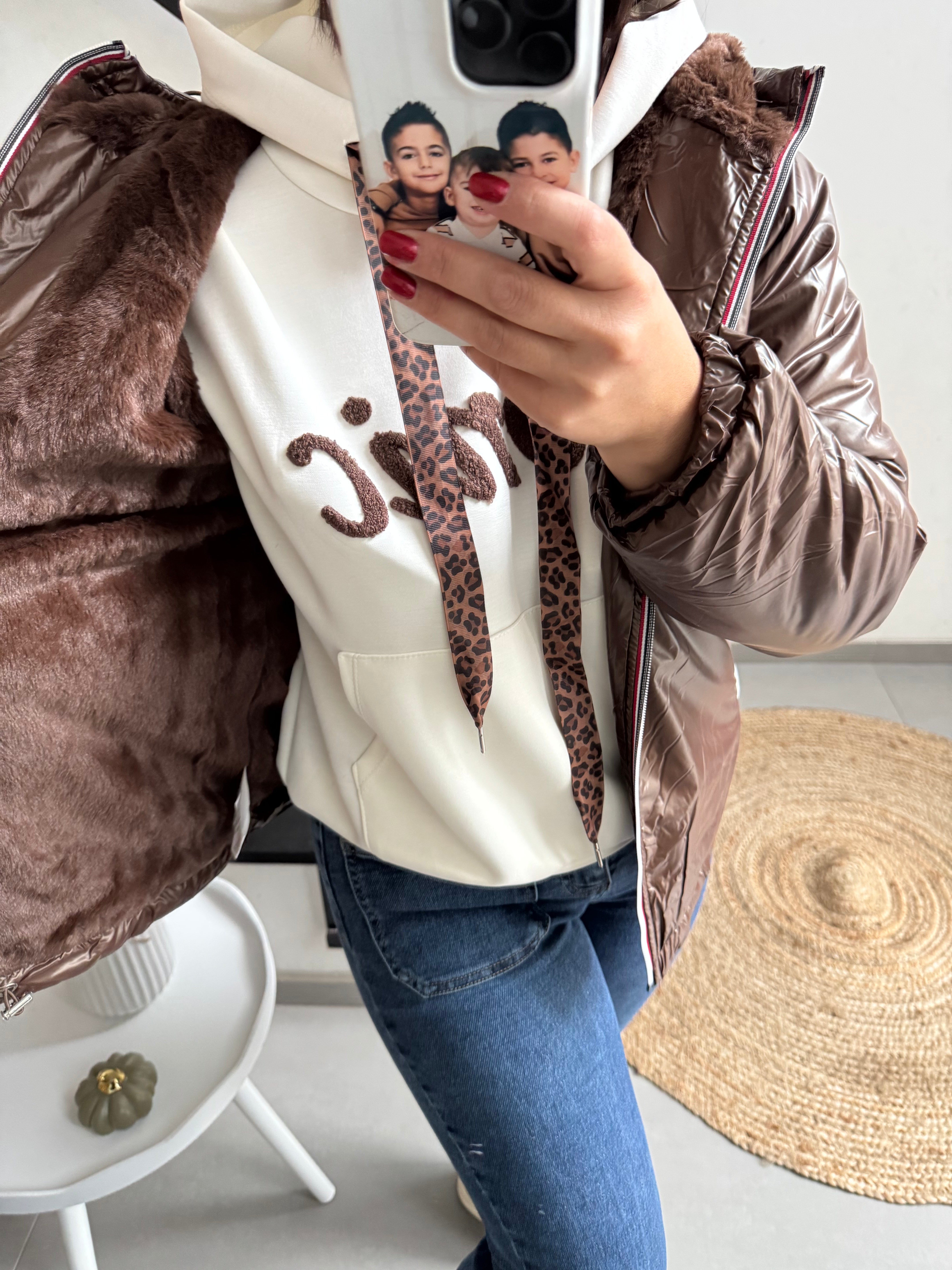 Kway ORIANA doublée chocolat